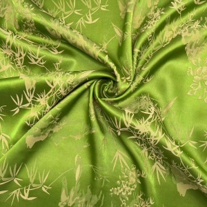 High Quality Shiny Satin Jacquard Dress Fabric